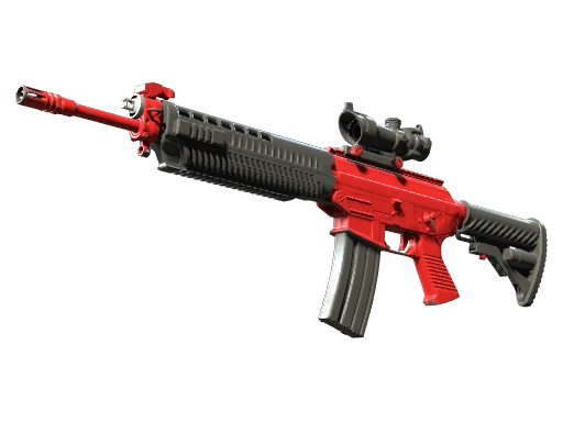 SG 553 | Candy Apple (Well-Worn)