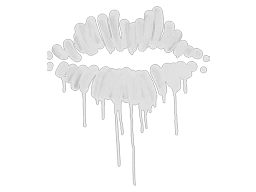 Sealed Graffiti | Kiss (Shark White)