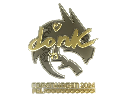 Sticker | donk (Gold) | Copenhagen 2024