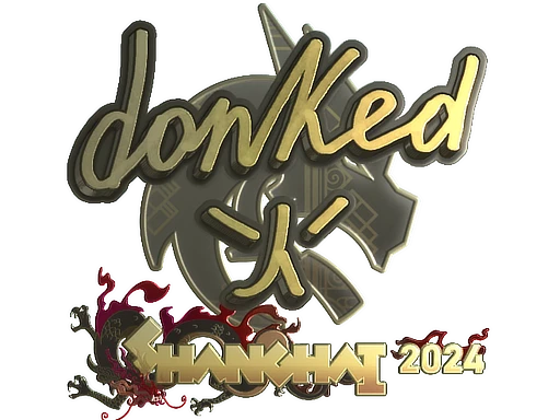 Sticker | donk (Gold) | Shanghai 2024