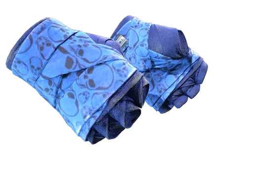★ Hand Wraps | Cobalt Skulls (Well-Worn)