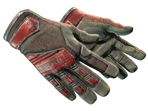 ★ Specialist Gloves | Crimson Web (Battle-Scarred)