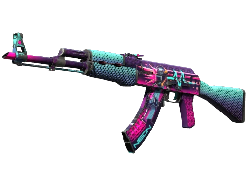 AK-47 | Neon Rider (Well-Worn)