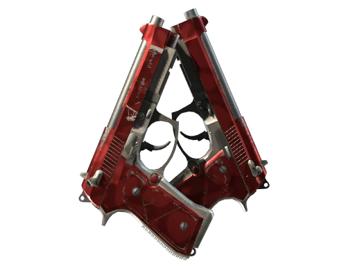 StatTrak™ Dual Berettas | Hemoglobin (Field-Tested)