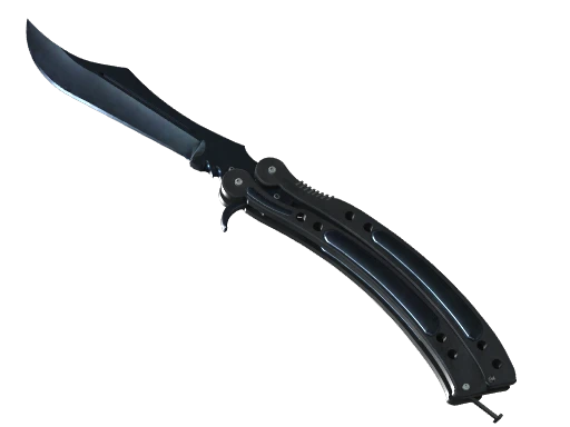 ★ StatTrak™ Butterfly Knife | Blue Steel (Minimal Wear)