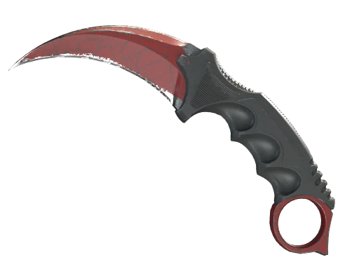 ★ StatTrak™ Karambit | Crimson Web (Well-Worn)